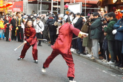 横浜中華街の祝舞遊行（３）